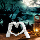 Maxbell Hearts Hand Sculpture Decoration Gifts Halloween Ornament Desk Office Window White
