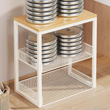 Maxbell Portable Washer Stand Rice Cooker Air Fryer Rack for Office Balcony Bathroom White