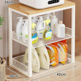 Maxbell Portable Washer Stand Rice Cooker Air Fryer Rack for Office Balcony Bathroom White