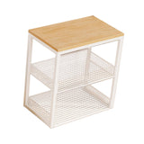 Maxbell Portable Washer Stand Rice Cooker Air Fryer Rack for Office Balcony Bathroom White