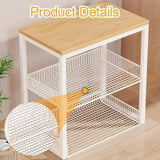 Maxbell Portable Washer Stand Rice Cooker Air Fryer Rack for Office Balcony Bathroom White