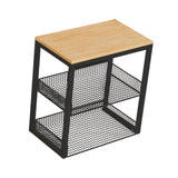 Maxbell Portable Washer Stand Rice Cooker Air Fryer Rack for Office Balcony Bathroom black