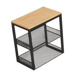 Maxbell Portable Washer Stand Rice Cooker Air Fryer Rack for Office Balcony Bathroom black