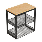 Maxbell Portable Washer Stand Rice Cooker Air Fryer Rack for Office Balcony Bathroom black