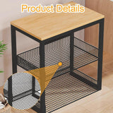 Maxbell Portable Washer Stand Rice Cooker Air Fryer Rack for Office Balcony Bathroom black
