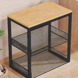 Maxbell Portable Washer Stand Rice Cooker Air Fryer Rack for Office Balcony Bathroom black