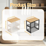 Maxbell Portable Washer Stand Rice Cooker Air Fryer Rack for Office Balcony Bathroom black