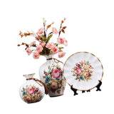 Maxbell 3Pcs Ceramic Vases Home Decor Plant Containers for Dining Room Shelf Balcony White