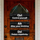 Maxbell Hanging Wall Sign Ornaments Wooden Wall Decor for Living Room Backyard Porch Black