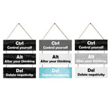 Maxbell Hanging Wall Sign Ornaments Wooden Wall Decor for Living Room Backyard Porch Black