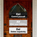 Maxbell Hanging Wall Sign Ornaments Wooden Wall Decor for Living Room Backyard Porch Black Gray