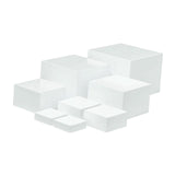 Maxbell 8x Acrylic Nesting Risers Display Stand Cake Collections Buffet Jewelry Rack