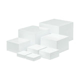 Maxbell 8x Acrylic Nesting Risers Display Stand Cake Collections Buffet Jewelry Rack