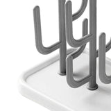 Maxbell Bottle Dry Rack Countertop Easy to Clean Dryer Rack for Cups grey