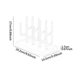 Maxbell Bottle Dry Rack Countertop Easy to Clean Dryer Rack for Cups grey