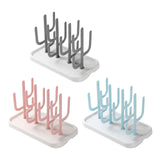 Maxbell Bottle Dry Rack Countertop Easy to Clean Dryer Rack for Cups grey