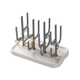 Maxbell Bottle Dry Rack Countertop Easy to Clean Dryer Rack for Cups grey