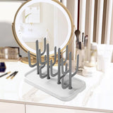 Maxbell Bottle Dry Rack Countertop Easy to Clean Dryer Rack for Cups grey