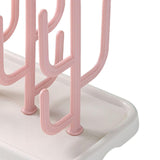 Maxbell Bottle Dry Rack Countertop Easy to Clean Dryer Rack for Cups pink