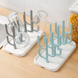 Maxbell Bottle Dry Rack Countertop Easy to Clean Dryer Rack for Cups green