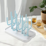 Maxbell Bottle Dry Rack Countertop Easy to Clean Dryer Rack for Cups green