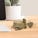 Maxbell Deep Sea Fish Staute Oriental Crafts Tea Pet for Living Room Shelf Fireplace