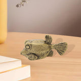 Maxbell Deep Sea Fish Staute Oriental Crafts Tea Pet for Living Room Shelf Fireplace