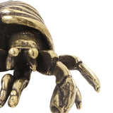 Maxbell Brass Crab Figurine Tea Pet Sculpture for Tea Room Home or Office Decoration