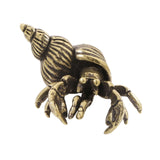 Maxbell Brass Crab Figurine Tea Pet Sculpture for Tea Room Home or Office Decoration