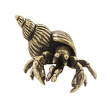 Maxbell Brass Crab Figurine Tea Pet Sculpture for Tea Room Home or Office Decoration