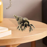 Maxbell Brass Crab Figurine Tea Pet Sculpture for Tea Room Home or Office Decoration
