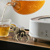 Maxbell Brass Crab Figurine Tea Pet Sculpture for Tea Room Home or Office Decoration