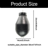 Maxbell Inflatable Pipe Plug Sealing Blocking Shower Drain Pneumatic Sewer Test Plug for DN200