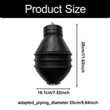 Maxbell Inflatable Pipe Plug Sealing Blocking Shower Drain Pneumatic Sewer Test Plug for DN250