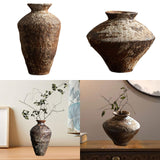 Maxbell Flower Vase Antique Birthday Gift Flowerpot for Table Shelf Farmhouse Office Height 23cm