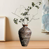 Maxbell Flower Vase Antique Birthday Gift Flowerpot for Table Shelf Farmhouse Office Height 23cm