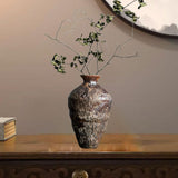 Maxbell Flower Vase Antique Birthday Gift Flowerpot for Table Shelf Farmhouse Office Height 23cm