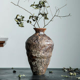 Maxbell Flower Vase Antique Birthday Gift Flowerpot for Table Shelf Farmhouse Office Height 23cm