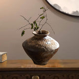 Maxbell Flower Vase Antique Birthday Gift Flowerpot for Table Shelf Farmhouse Office Height 17cm