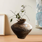 Maxbell Flower Vase Antique Birthday Gift Flowerpot for Table Shelf Farmhouse Office Height 17cm
