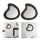 Maxbell Wall Mirror Apartment Entryway Bathroom Modern Makeup Mirror Wall Decoration Style A