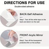 Maxbell Wall Mirror Apartment Entryway Bathroom Modern Makeup Mirror Wall Decoration Style A