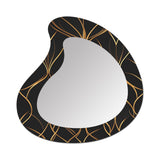 Maxbell Wall Mirror Apartment Entryway Bathroom Modern Makeup Mirror Wall Decoration Style A