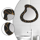 Maxbell Wall Mirror Apartment Entryway Bathroom Modern Makeup Mirror Wall Decoration Style A