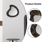 Maxbell Wall Mirror Apartment Entryway Bathroom Modern Makeup Mirror Wall Decoration Style A