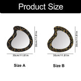 Maxbell Wall Mirror Apartment Entryway Bathroom Modern Makeup Mirror Wall Decoration Style A