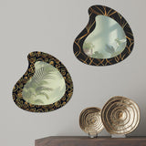 Maxbell Wall Mirror Apartment Entryway Bathroom Modern Makeup Mirror Wall Decoration Style B