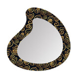 Maxbell Wall Mirror Apartment Entryway Bathroom Modern Makeup Mirror Wall Decoration Style B