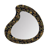 Maxbell Wall Mirror Apartment Entryway Bathroom Modern Makeup Mirror Wall Decoration Style B