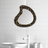 Maxbell Wall Mirror Apartment Entryway Bathroom Modern Makeup Mirror Wall Decoration Style B